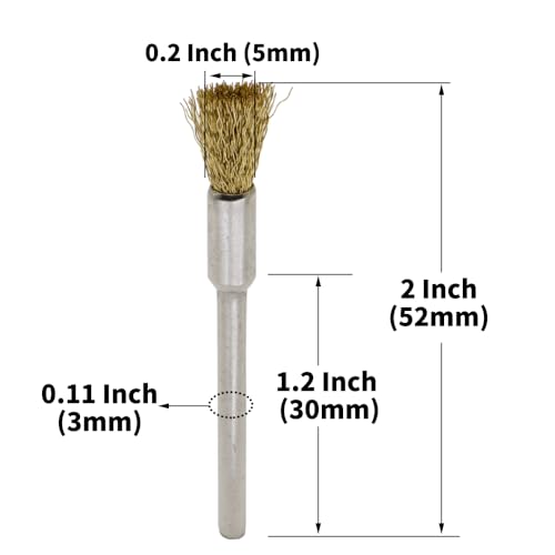 60 Piece Brass Wire Brush Set