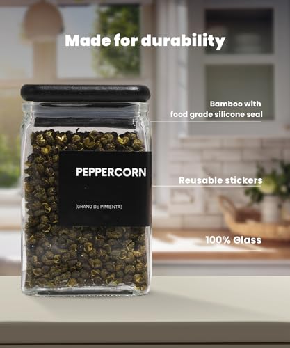 Glass Storage Jars with Bamboo Lid