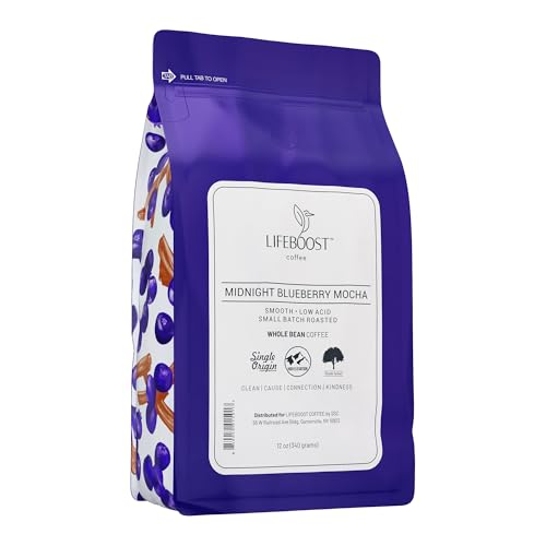 Midnight Blueberry Mocha Whole Bean Coffee (12 Ounce)