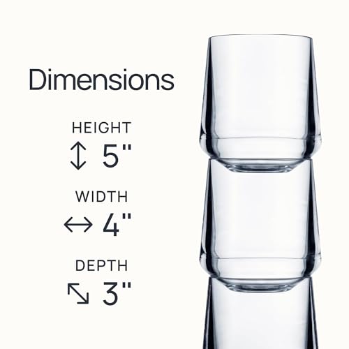 Unbreakable Stemless Wine Glasses (4 Count)