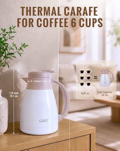 Insulated Coffee Carafe 34 Oz