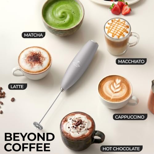 Zulay Powerful Milk Frother for Coffee with Upgraded Titanium Motor