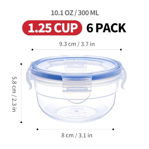 Round Food Storage Containers (6 Count)