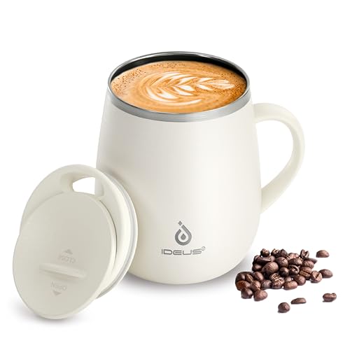 16 oz Insulated Coffee Mug with Lid and Handle