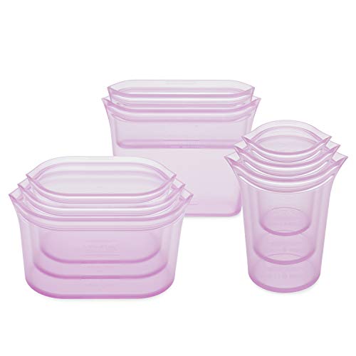 Reusable Food Storage Containers Full Set of 8 Lavender