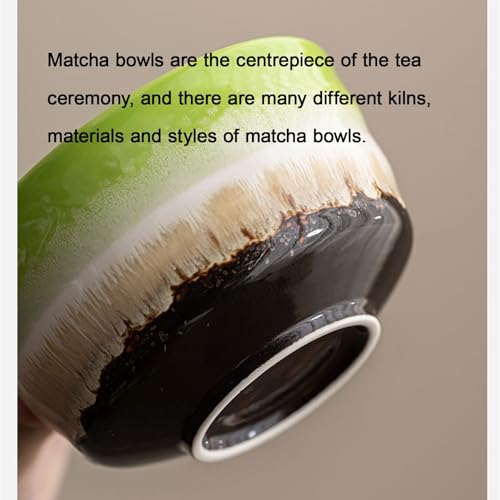 Ceramic Matcha Kit for Breakfast Afternoon Tea Contains Bowl Tea Brush Stand