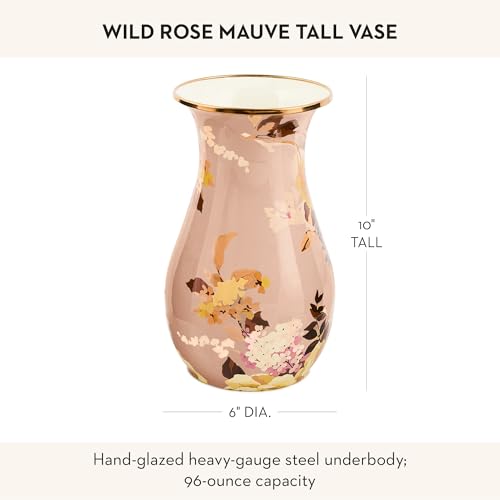 Enamel Tall Vase