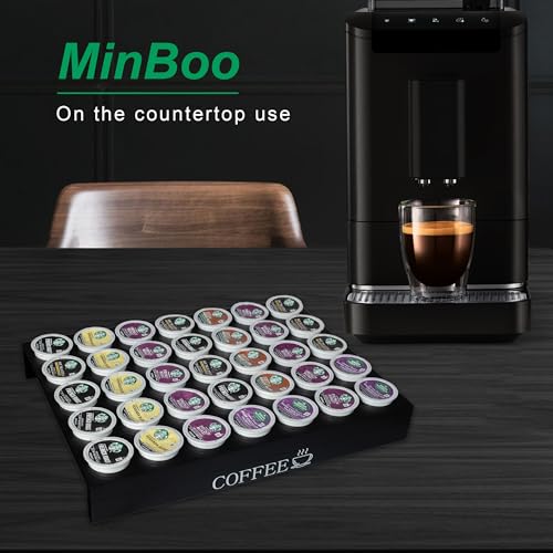 BamBoo k cup holder Drawer or Countertop k cup Organizer Coffee Pod Holder Hold 35 Coffee Pod Storage Kcup coffee pods holder for coffee station Office and Kitchen k cup storage