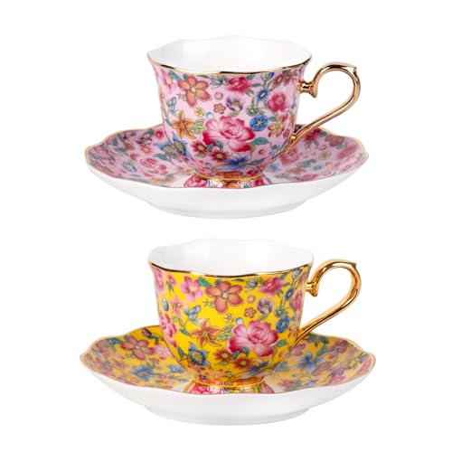 Tea Cup and Saucer (2 Count)