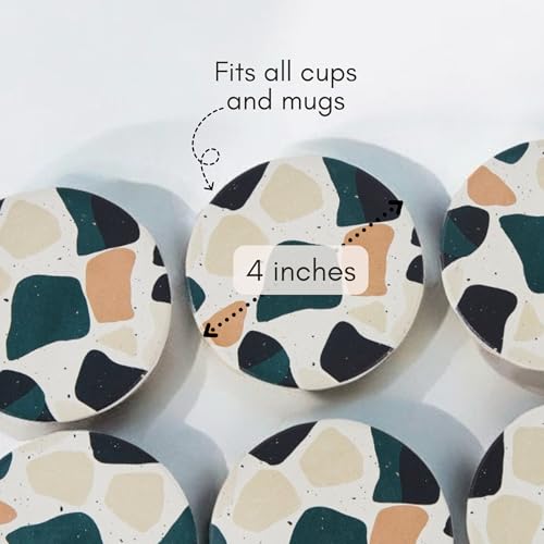 Terrazzo Coasters Set of 6 (6 Count)