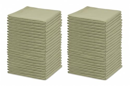 Organic Cotton Bulk Sage Green Flour Sack Kitchen Towels (10 Count)