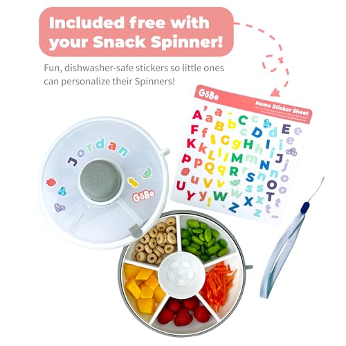 Kids Small Snack Spinner Flip Bundle with Hand Strap and Sticker Sheet