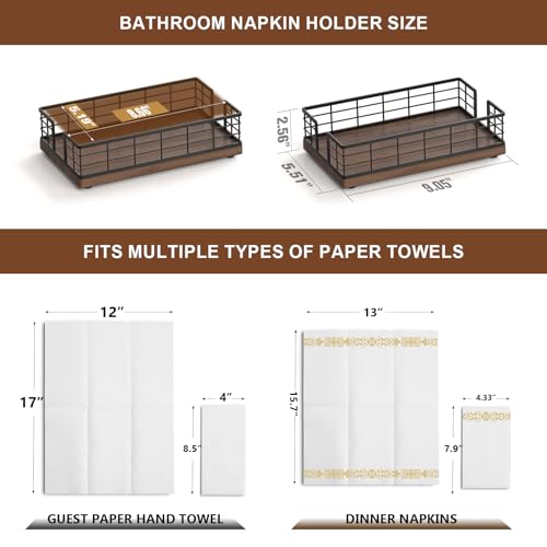 Guest Towel Holder Tray for Bathroom