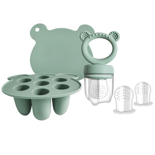 Silicone Baby Food Freezer Tray with Teething Popsicle Molds