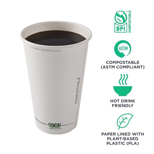 GreenStripe Disposable Paper Hot Cups (50 Count)