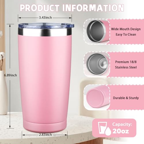 20 oz Tumbler with Lids and Straws