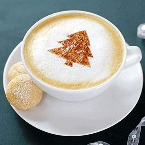 16 Pcs Foam Latte Art Stencils for Latte Cappuccino Coffee Decorating Tools (16 Count)