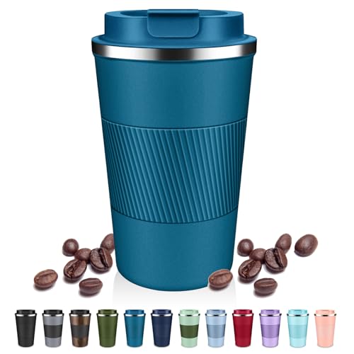 Insulated Coffee Tumblers with Flip Lid 12oz
