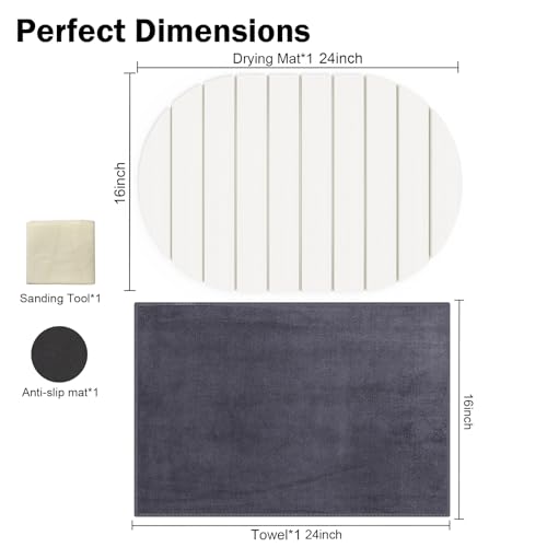 Stone Dish Drying Mat for Kitchen Counter