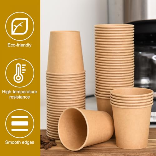 300 Pcs 6 oz Kraft Paper Cups (300 Count)