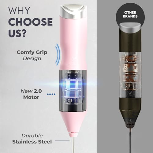 Powerful Frother Wand AA Batteries Included