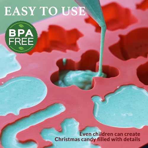 Christmas Silicone Chocolate Molds (2 Count)