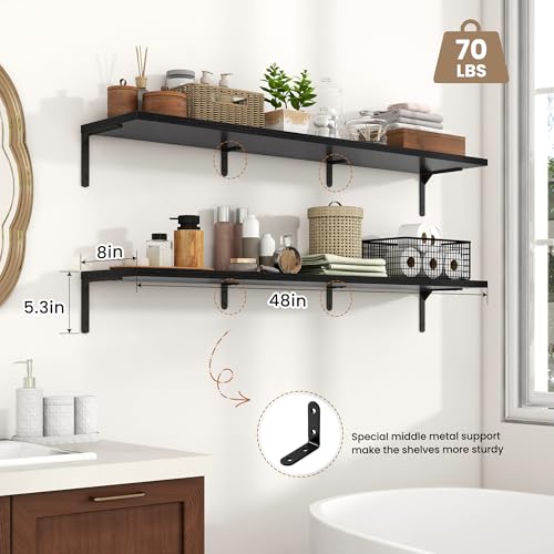 Deep Floating Shelves (2 Count)