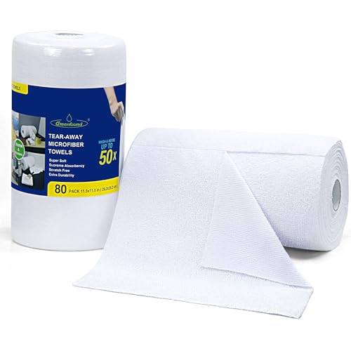 Microfiber Cleaning Cloth Roll (80 Count)