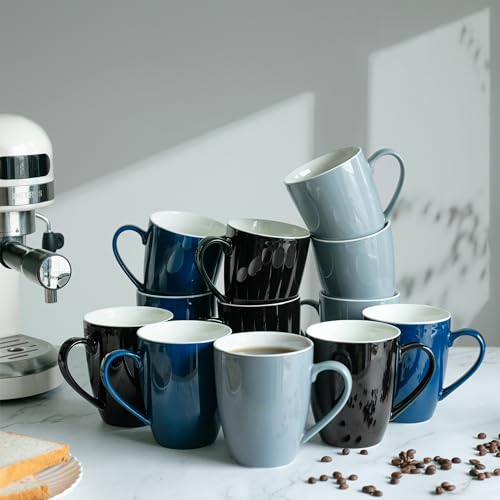 BTaT Porcelain Coffee Mugs Set (16 Count)
