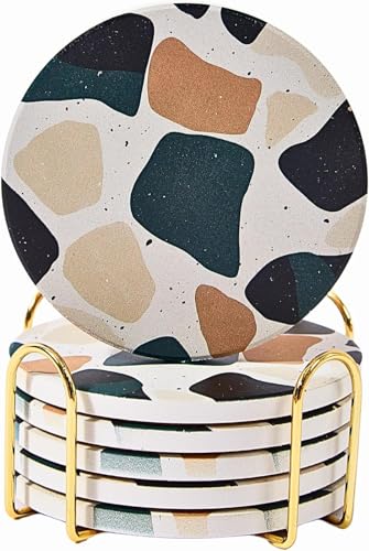 Terrazzo Coasters Set of 6 (6 Count)