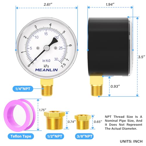 0 30 in H2O Diaphragm Type Capsule Low