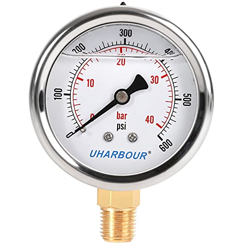 Glycerin Pressure Gauge 600psi