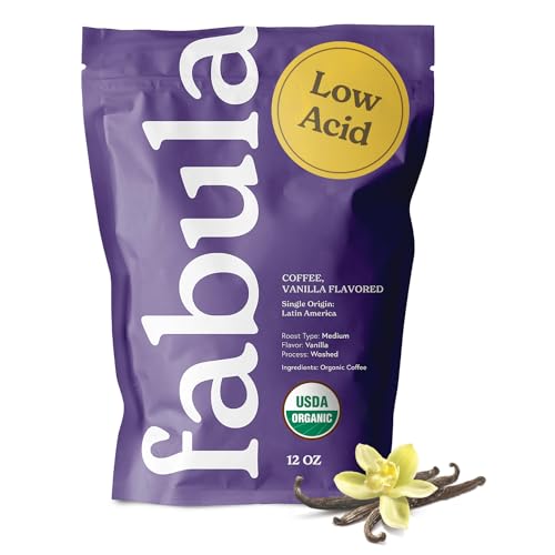 Vanilla Flavored Organic Coffee Freshly Ground (12 Ounce)
