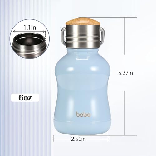 Mini Vacuum Insulated Water Bottle With Bamboo Lid