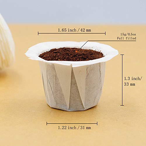 Disposable Coffee Filter Paper for Keurig Brewers Single Serve 1.0 and 2.0 (200 Count)