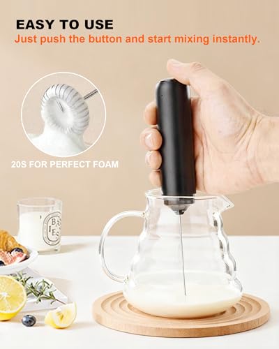 Electric Milk Frother Handheld Foam Maker