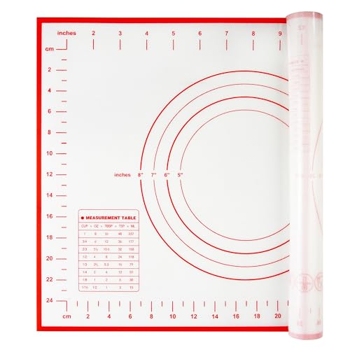 silicone pastry non stick baking mat with measurement fondant mat with three sizes for silicone baking mat