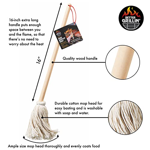 BBQ Bastin Mop Basting Barbecue Brush (6 Count)