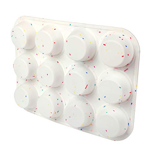 Silicone Muffin Pan for Baking Regular 12 Cups Cupcake Pans Muffin Tin Non