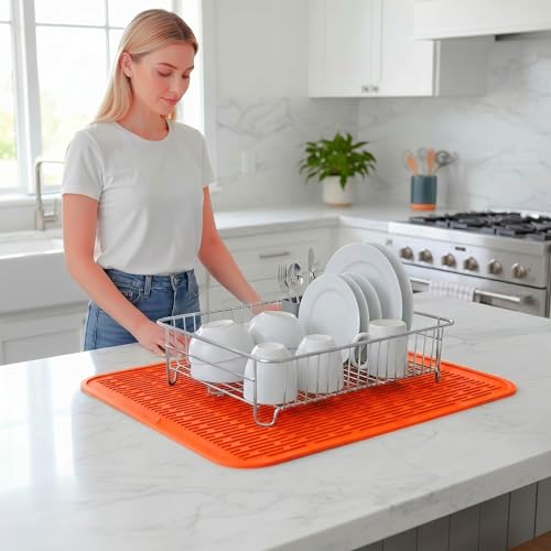Silicone Dish Drying Mat for Multiple Usage