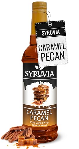 Coffee Syrup Caramel Pecan Flavored Syrup for Drinks (25.4 Fl Oz)