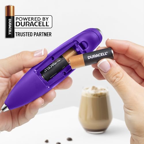Powerful Milk Frother Wand With Duracell Batteries