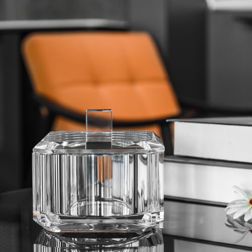 Crystal Candy Dish with Lid Hand