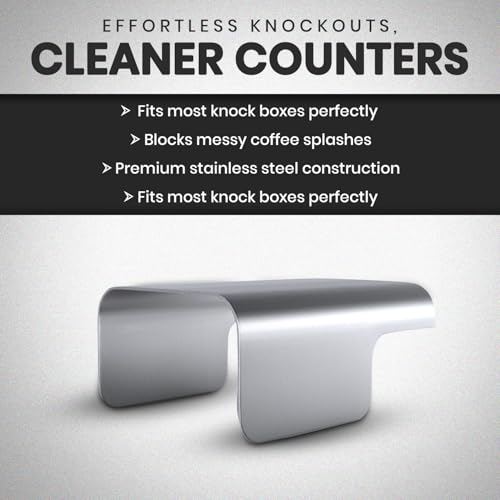 Stainless Steel Knock Box Splash Guard for Espresso Machine