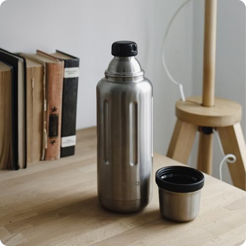 34 oz Vacuum Insulated Stainless Steel Water Bottle with Cup Lid