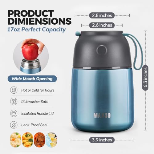 Insulated Thermo Food Jar for Hot & Cold Food for Kids Adult