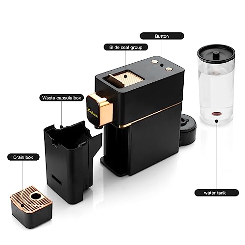 Mini Espresso Coffee Machine for Capsules Compatible with Nespresso OriginalL Machine