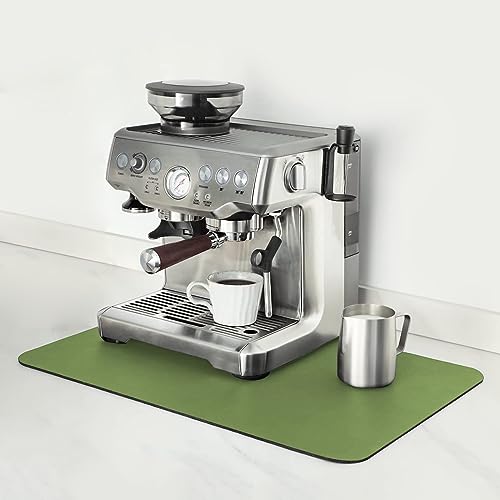 Coffee Mat 16x24 Inch Green Bar Mat for Countertop