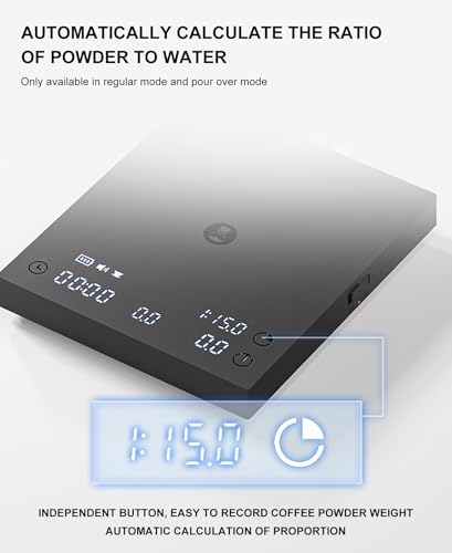 Black Mirror Basic 3 Coffee Scale with Timer