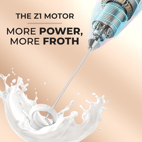Powerful Milk Frother Wand With Duracell Batteries